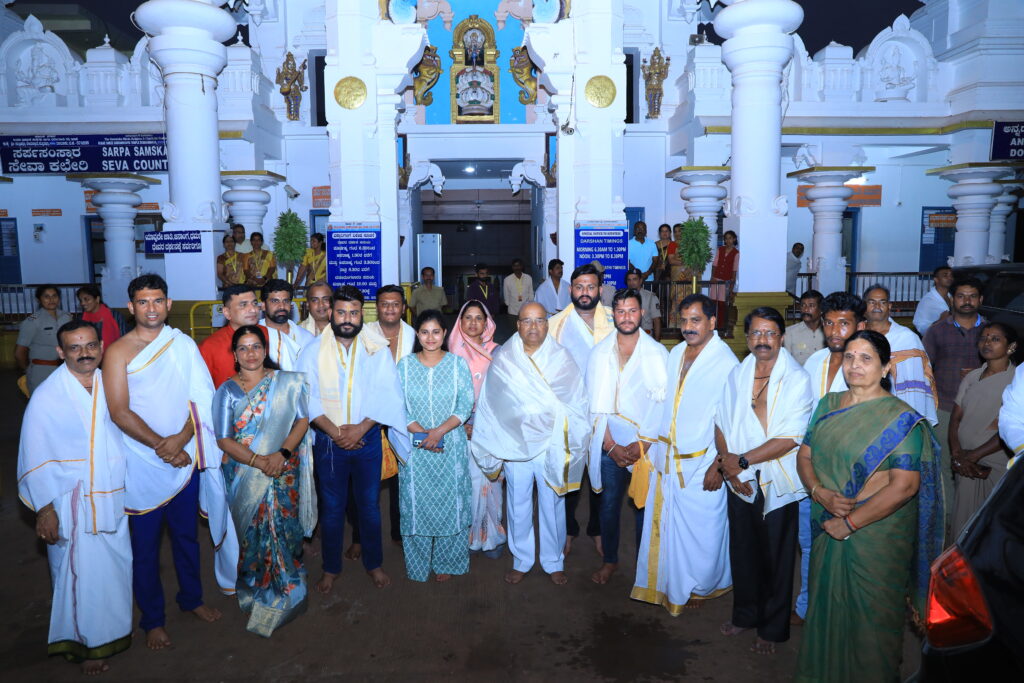 ಕುಕ್ಕೆ ದೇವಾಲಯಕ್ಕೆ ರಾಜ್ಯಪಾಲ ಗೆಹ್ಲೋಟ್ ಭೇಟಿ.