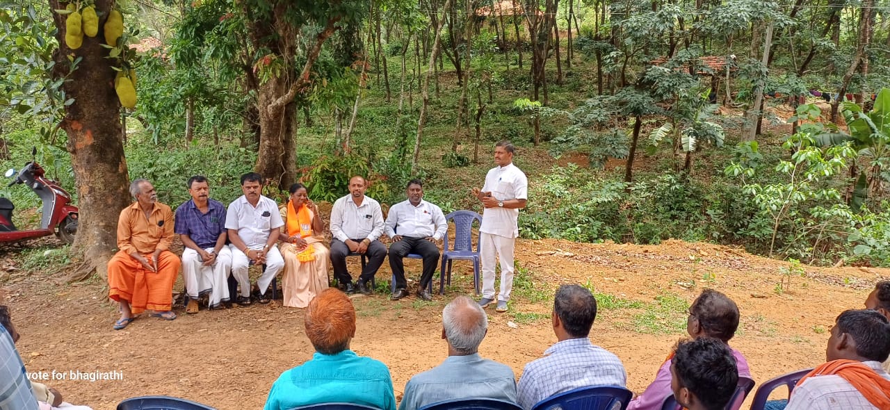 ಬಿಜೆಪಿ ಅಭ್ಯರ್ಥಿ ಭಾಗೀರಥಿ ಅವರ ಚುನಾವಣಾ ಪ್ರಚಾರ