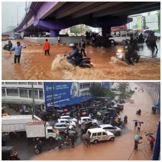 ಭಾರೀ ಮಳೆ ; ಮಂಗಳೂರು ಪಂಪ್‌ವೆಲ್ ಜಲಾವೃತ.