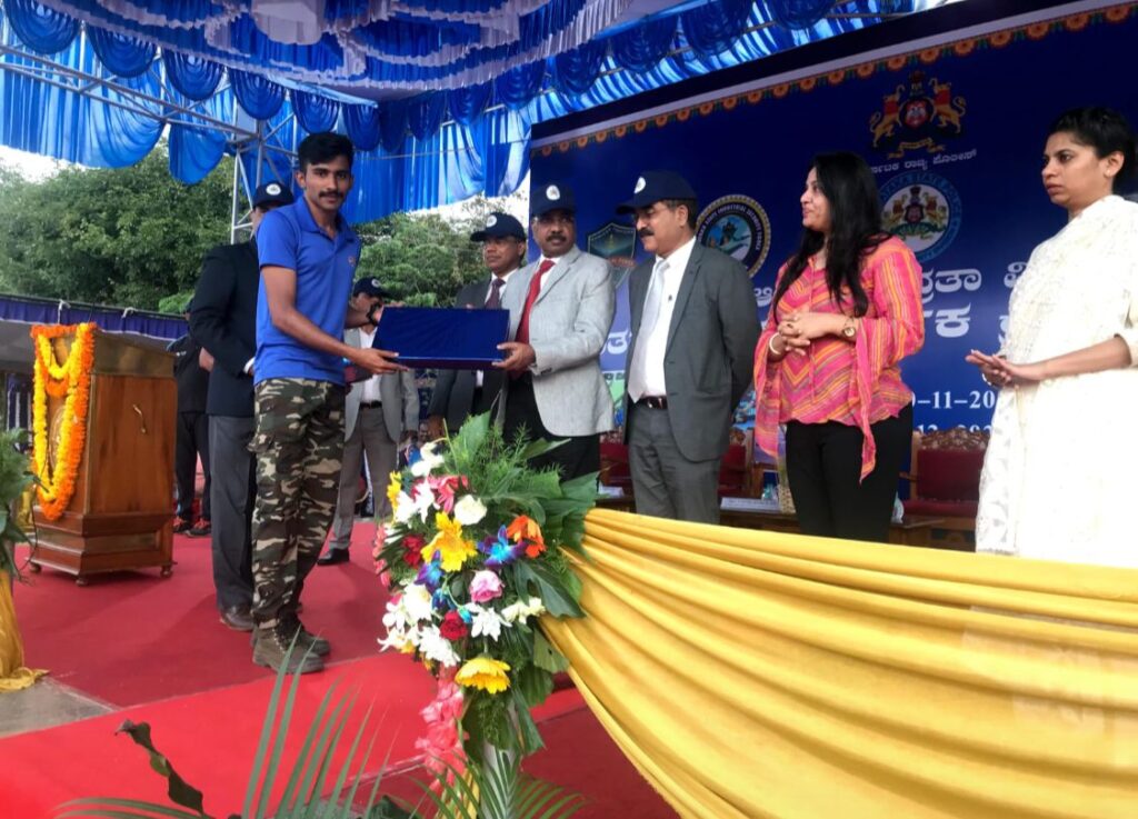 ಪೊಲೀಸ್ ಇಲಾಖೆಯ ವಾರ್ಷಿಕ ಕ್ರೀಡಾ ಕೂಟದಲ್ಲಿ ಸಂಪಾಜೆಯ ಯಾಸಿರ್ ಬಿ ಕೆಗೆ ಪ್ರಶಸ್ತಿ.