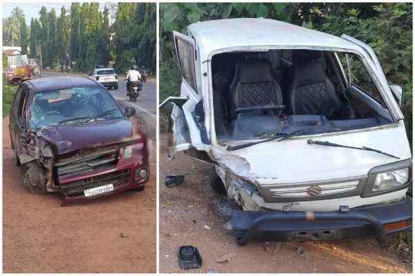 ಪುತ್ತೂರು : ಓಮ್ನಿ- ಕಾರು ಡಿಕ್ಕಿ, ಯಕ್ಷಗಾನ ಕಲಾವಿದರು ಸಹಿತ ನಾಲ್ವರಿಗೆ ಗಾಯ..!