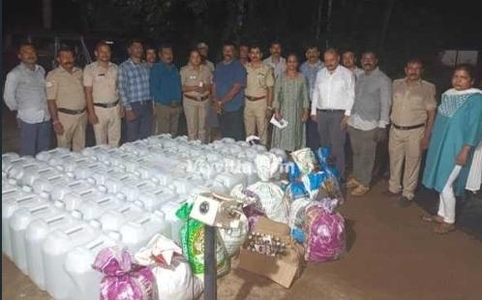 ಉಳ್ಳಾಲ: ಅಕ್ರಮ ಸಾರಾಯಿ ಘಟಕಕ್ಕೆ ಅಬಕಾರಿ ಪೊಲೀಸರಿಂದ ದಾಳಿ