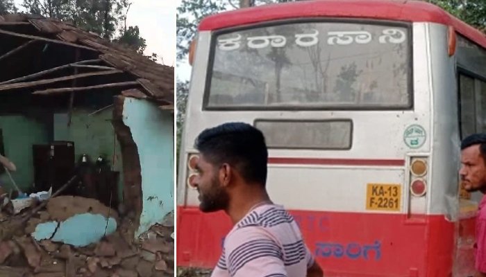 ಬ್ರೇಕ್ ಫೇಲ್ ಆಗಿ ಶಾಲೆಗೆ ನುಗ್ಗಿದ  ಕೆ.ಎಸ್.ಆರ್.ಟಿ.ಸಿ. ಬಸ್: ಓರ್ವ ಪ್ರಯಾಣಿಕ ಸಾವು
