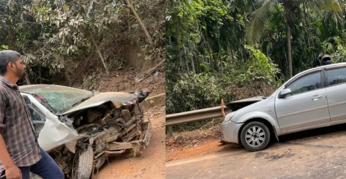 ಪುತ್ತೂರು : ಸಂಟ್ಯಾರಿನಲ್ಲಿ ಕಾರುಗಳ ನಡುವೆ ಮುಖಾಮುಖಿ ಡಿಕ್ಕಿ