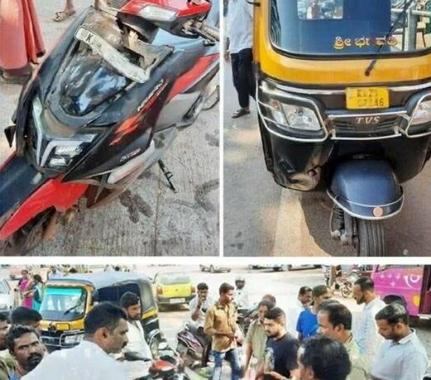 ಸುಳ್ಯ ಖಾಸಗಿ ಬಸ್ ನಿಲ್ದಾಣದ ಬಳಿ ರಿಕ್ಷಾ ಮತ್ತು ಸ್ಕೂಟಿ ಮುಖಾಮುಖಿ ಡಿಕ್ಕಿ-ಸವಾರನಿಗೆ ಗಾಯ.