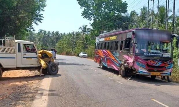 ವಿಟ್ಲ : ಬಸ್-ಪಿಕಪ್‌ ಮುಖಾಮುಖಿ ಢಿಕ್ಕಿ; ಹಲವರಿಗೆ ಗಾಯ