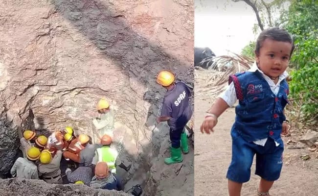 ವಿಜಯಪುರ : ಕೊಳವೆ ಬಾವಿಗೆ ಬಿದ್ದ ಮಗುವಿನ ರಕ್ಷಣೆ