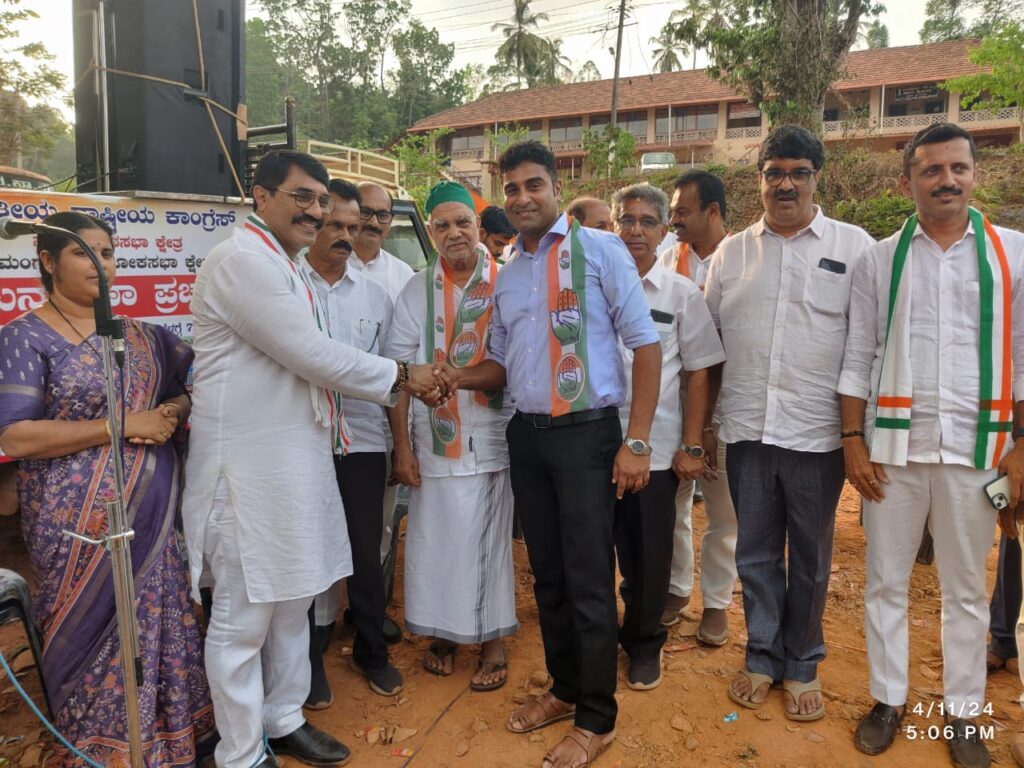 ಮೈತ್ರಿ ಬೆನ್ನಲ್ಲೆ ಕಾಂಗ್ರೇಸ್ ಪಕ್ಷದತ್ತ ಜೆ.ಡಿ.ಎಸ್ ಬೆಂಬಲಿತರ ವಲಸೆ ಆರಂಭ:ಪಂಜದಲ್ಲಿ ಜೆ ಡಿ ಎಸ್ ಯುವ ನಾಯಕ ಪ್ರವೀಣ್ ಮುಂಡೋಡಿ ಕಾಂಗ್ರೇಸ್ ಸೇರ್ಪಡೆ.