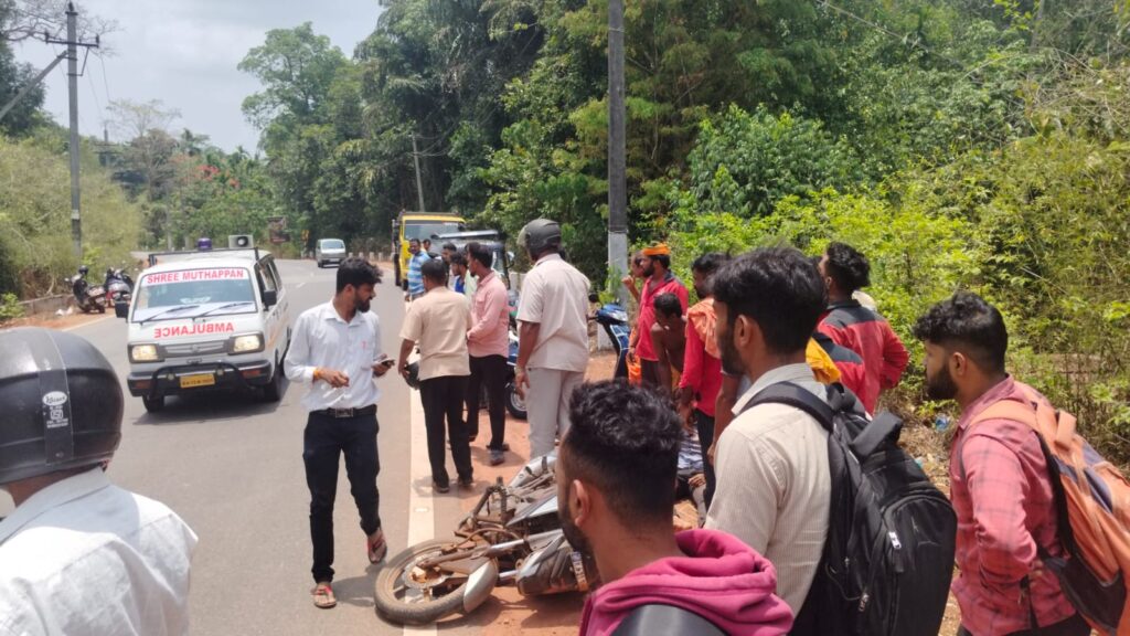 ಅಡ್ಕಾರು ಸಮೀಪ ಮಾವಿನಕಟ್ಟೆಯಲ್ಲಿ ಬೈಕ್ ಸ್ಕಿಡ್ ಯುವಕನಿಗೆ ಗಂಭೀರ ಗಾಯ