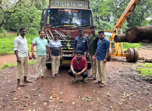 ಉಪ್ಪಿನಂಗಡಿ ಅಕ್ರಮ ಮರ ಸಾಗಾಟ:  ಸುಳ್ಯ ಮೂಲದ ಲಾರಿ ಚಾಲಕನ ಬಂಧನ.