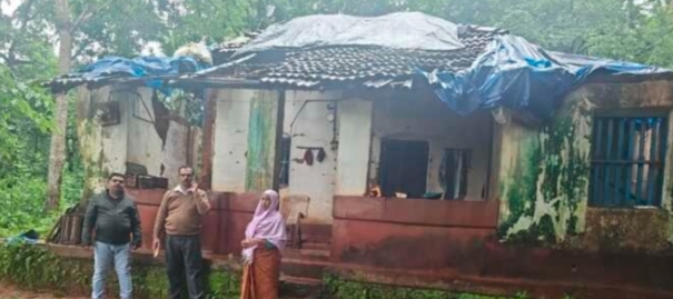 ಕೊಡಗು ಸಂಪಾಜೆ ಸುರಿಯುತ್ತಿರುವ ಭಾರೀ ಮಳೆ ಮನೆಯ ಗೋಡೆ ಕುಸಿತ – ವ್ಯಾಪಕ ಹಾನಿ