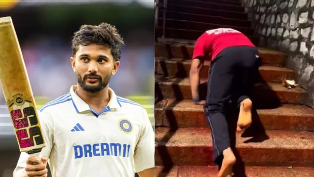 ಮೊಣಕಾಲಿನಲ್ಲಿ ತಿರುಪತಿ ಮೆಟ್ಟಿಲುಗಳನ್ನು ಹತ್ತಿ ಹರಕೆ ತೀರಿಸಿದ ಕ್ರಿಕೆಟಿಗ ನಿತೀಶ್ ಕುಮಾರ್ ರೆಡ್ಡಿ