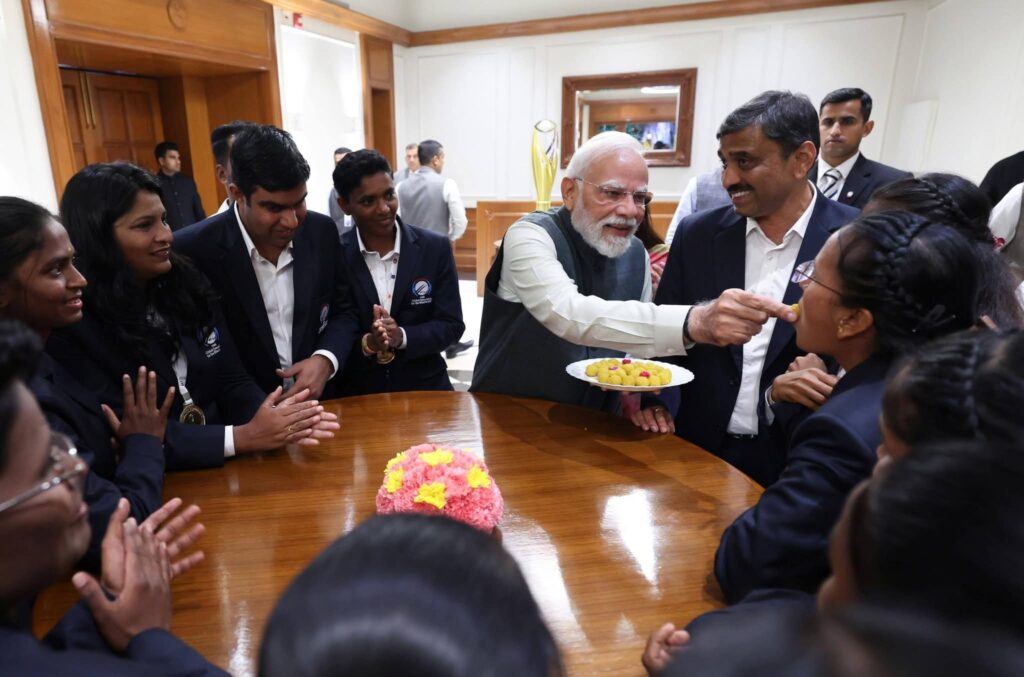 ಪ್ರಧಾನಿ ಮೋದಿಯಿಂದ ವಿಶ್ವಕಪ್ ಗೆದ್ದ ಭಾರತದ ಅಂಧರ ಮಹಿಳಾ ಕ್ರಿಕೆಟ್ ತಂಡಕ್ಕೆ ಆತಿಥ್ಯ