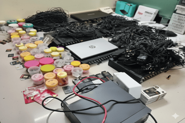 ಅಕ್ರಮ ದೂರವಾಣಿ ವಿನಿಮಯ ಕೇಂದ್ರ ಭೇದಿಸಿದ ಬೆಂಗಳೂರು ಪೊಲೀಸರು: 1193 ಸಿಮ್ ಕಾರ್ಡ್ಗಳು ವಶ!