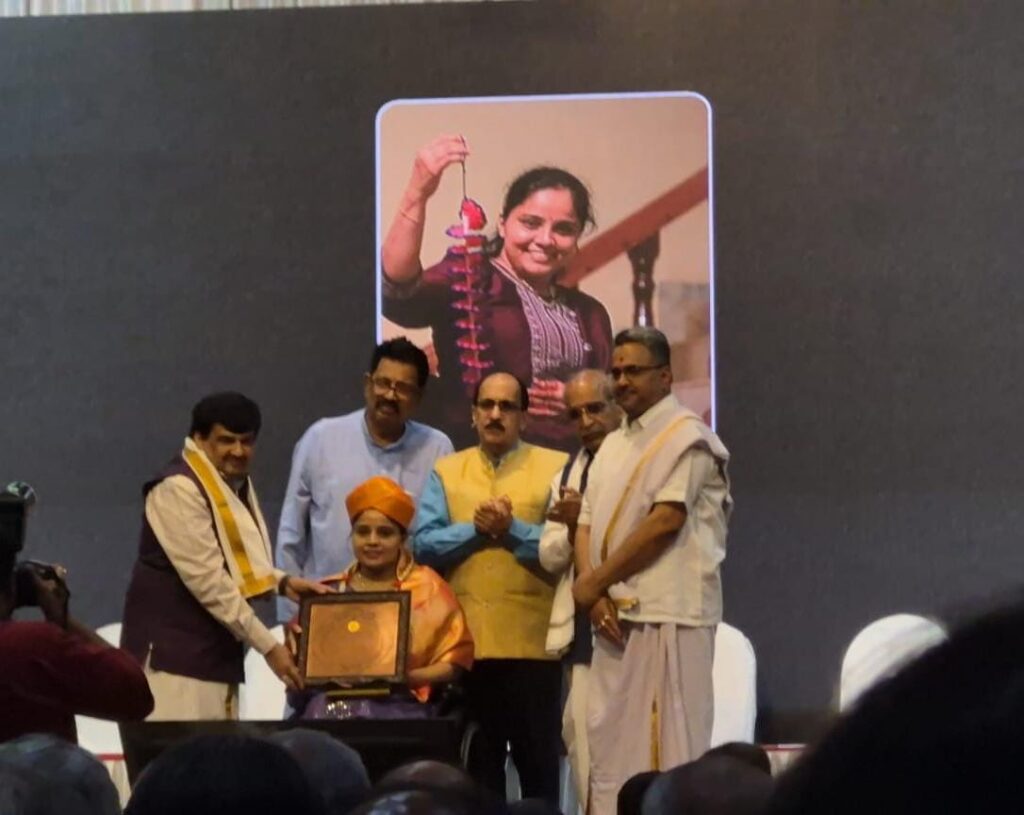 ಕ್ರೋಶ ಕಲಾವಿದೆ ಪೂರ್ಣಿಮಾ ಕೆ. ಭಟ್ಗೆ ‘ಹವ್ಯಕ ಶ್ರೀ’ ಪ್ರಶಸ್ತಿ ಗೌರವ