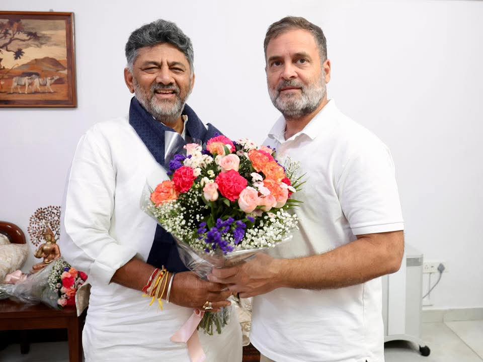 ​ಡಿ.ಕೆ. ಶಿವಕುಮಾರ್ ಸಿಎಂ ಪ್ರಮಾಣ ವಚನಕ್ಕೂ ಮುನ್ನ ದೆಹಲಿಯಲ್ಲಿ ಸಚಿವ ಸಂಪುಟ ಕಸರತ್ತು: ಹೈಕಮಾಂಡ್ ಜೊತೆ  ಕಾಂಗ್ರೆಸ್ ನಾಯಕರ ಮಹತ್ವದ ಸಭೆ!